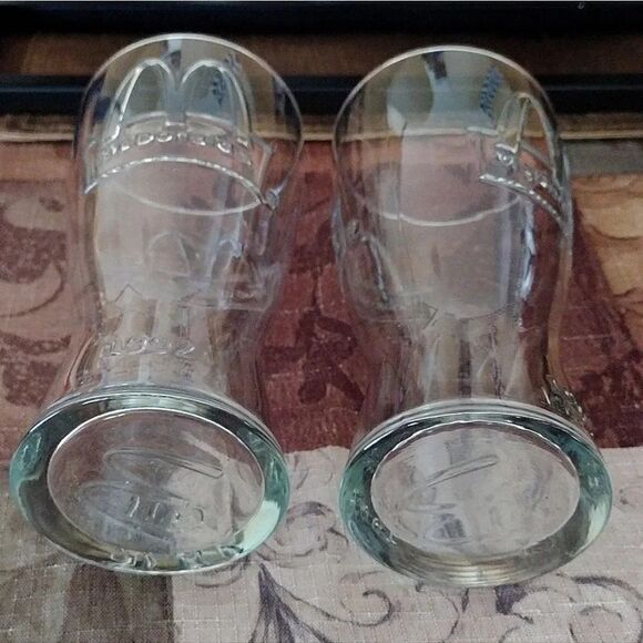 Vintage 1992 Set of 2 McDonald's Clear Fountain Coke Glasses - Picture 14 of 17